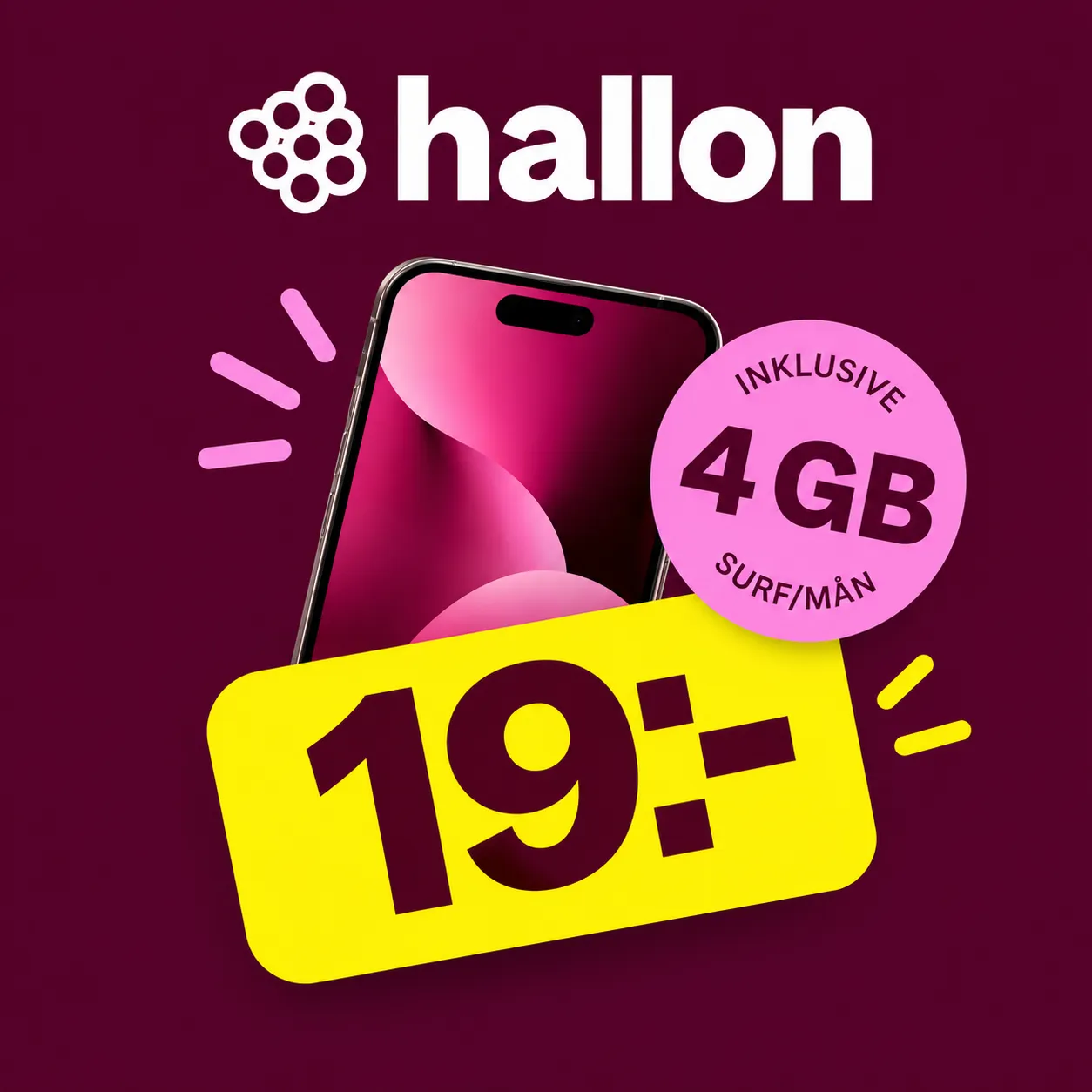 Ring och surfa för bara 19 kr/mån i ett halvår
