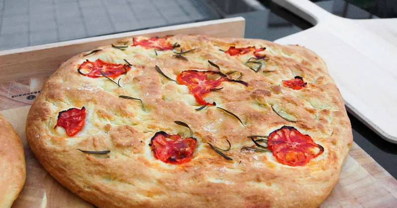 Focaccia med smak av Italien