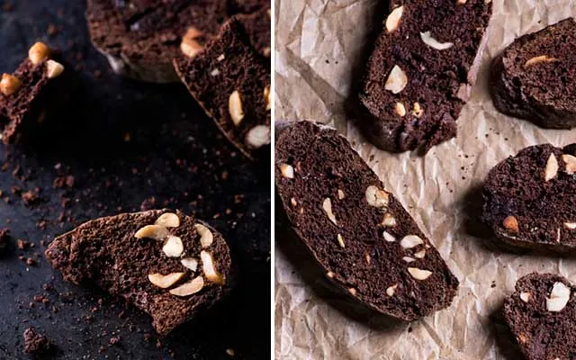 Chokladbiscotti med nötter och apelsin