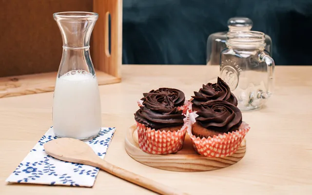 Citronmuffins med chokladfrosting